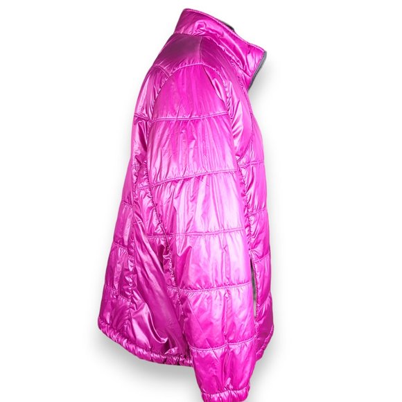 Everlast Sport Fuchsia Puffer Jacket Full Zip Packable - 3X - Picture 2 of 8